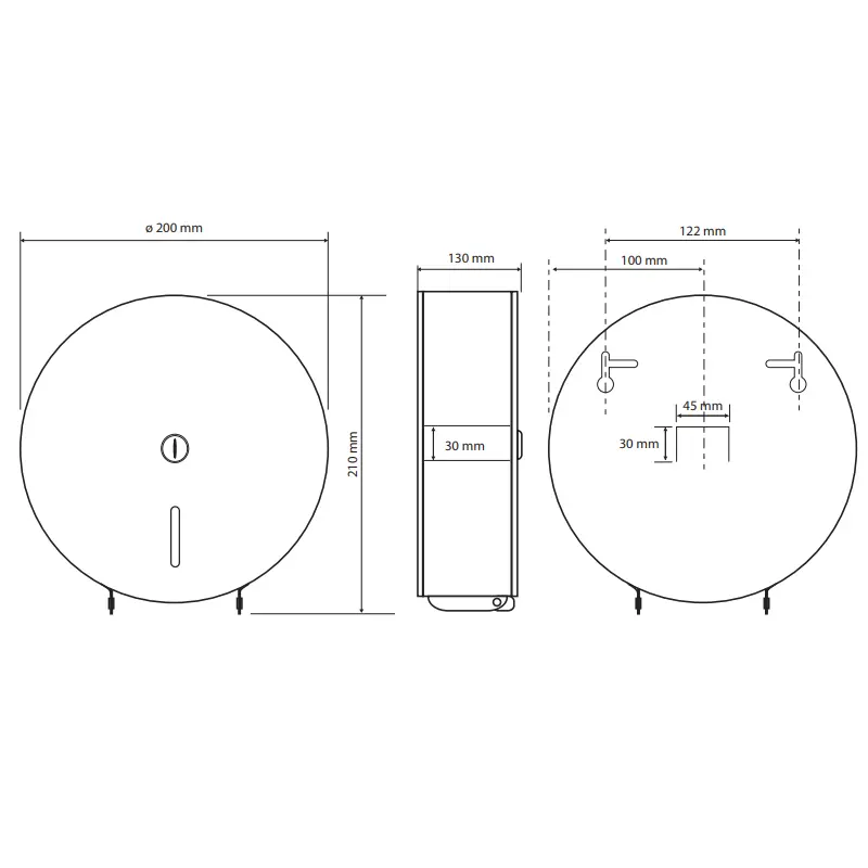 BEMETA držač rol papira dimenzije 200 mm