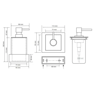 BEMETA dozator tehnički prikaz