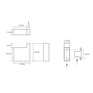 BEMETA vešalica tehnički prikaz