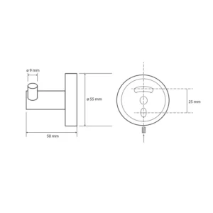 Bemeta Graphit dupla vešalica dimenzije 156106032