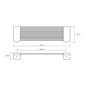 Bemeta Graphit polica dimenzije 156102272