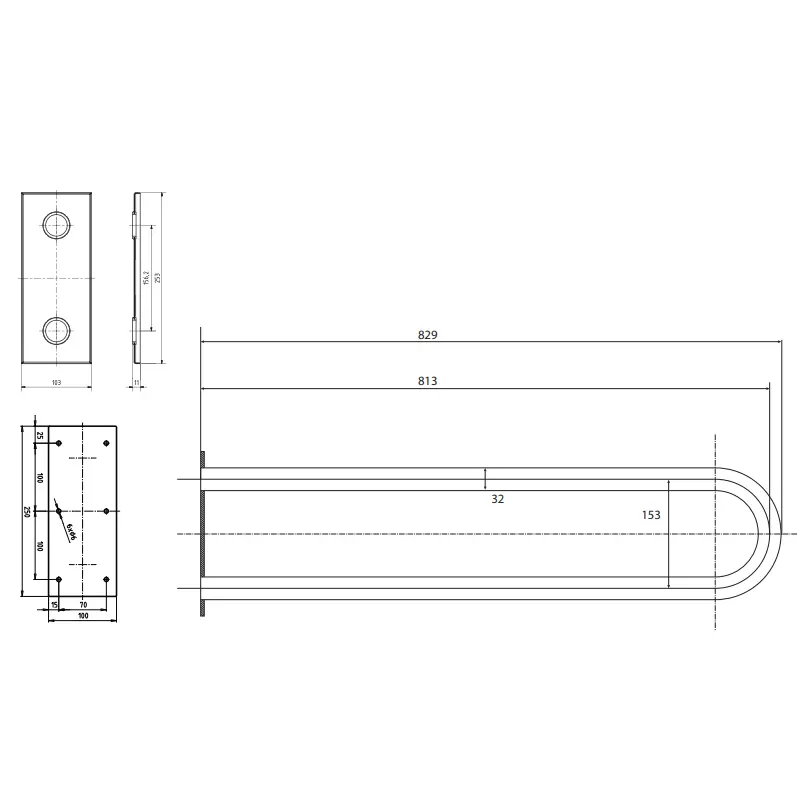 Bemeta Help rukohvat dimenzije 301707460