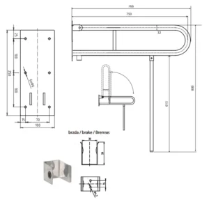 Bemeta Help rukohvat dimenzije 301606302N