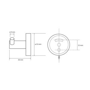 Bemeta Hematit dupla vešalica dimenzije 159106032
