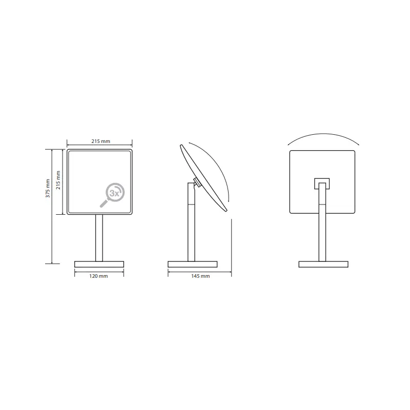 BEMETA ogledalo dimenzije 21.5x37.5x14.5 cm
