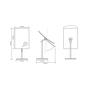 BEMETA ogledalo dimenzije 13x30x19 cm