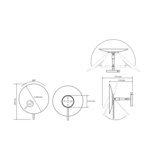 BEMETA ogledalo dimenzije 20x24x13 cm