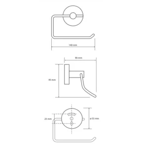 BEMETA držač dimenzije 14x9.5x9 cm
