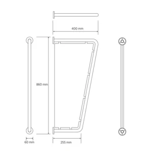 Dimenzije pregrade BEMETA pregrada dimenzije 6x86x40 cm