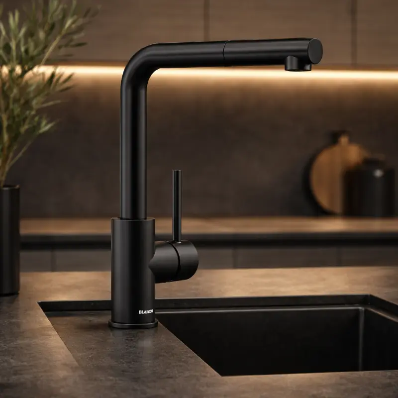 Blanco Mila S 526660 slavina za sudoperu crna mat