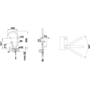 Blanco Coressa F 521543 slavina za sudoperu hrom