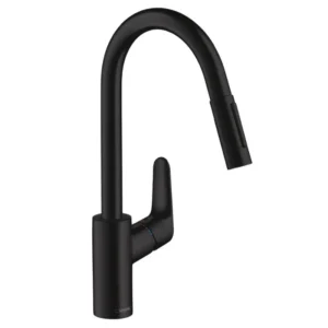 Hansgrohe Focus M41 240 Matt Black slavina Hansgrohe Focus M41 240 slavina za sudoperu matt black izvlačni tuš