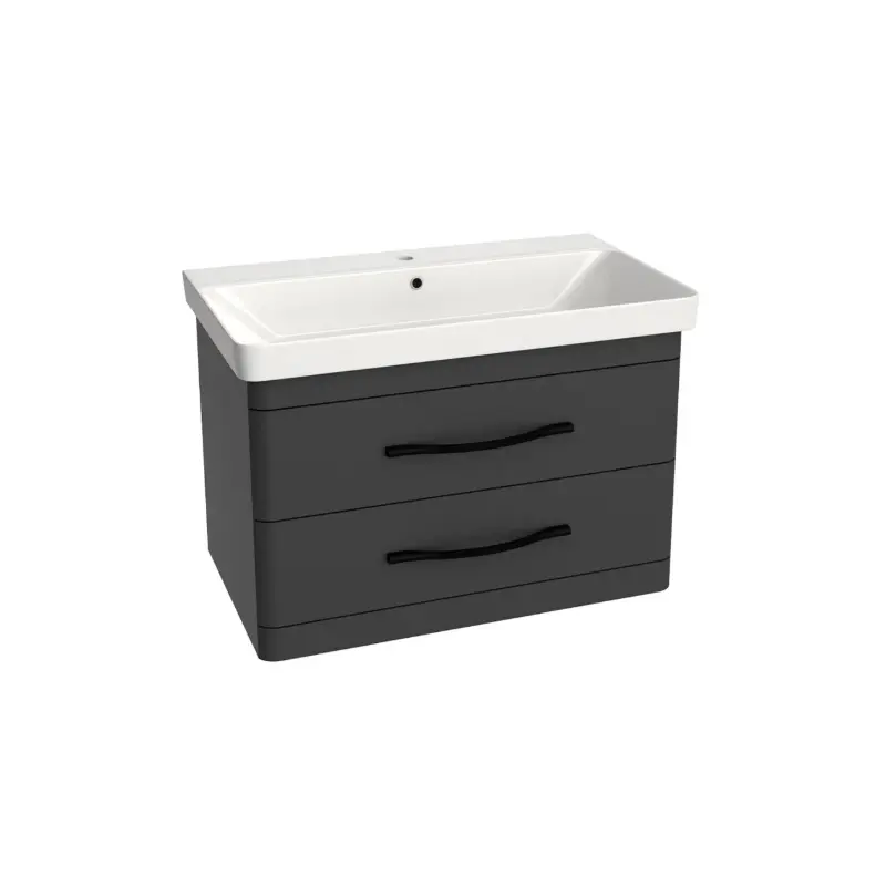 Pino Art Luxor 80 cm lavabo sa ormaricem sa fiokama antracit