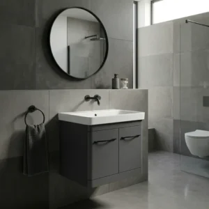Pino Art Luxor 60 cm lavabo sa ormaricem sa vratima antracit