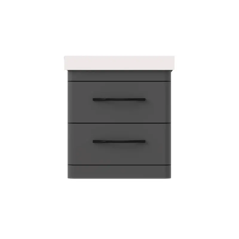 Lavabo sa ormaricem sa fiokama Pino Art Luxor 50 cm antracit