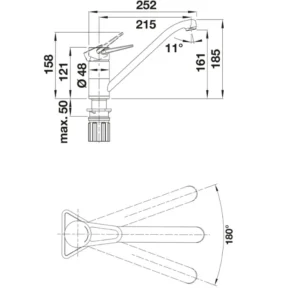 Blanco Wega II 526402 slavina za sudoperu