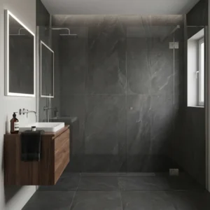 Sintesi Just Black Slate 60×60 pločice Sintesi Just Black Slate pločice 60x60 cm mat stone look