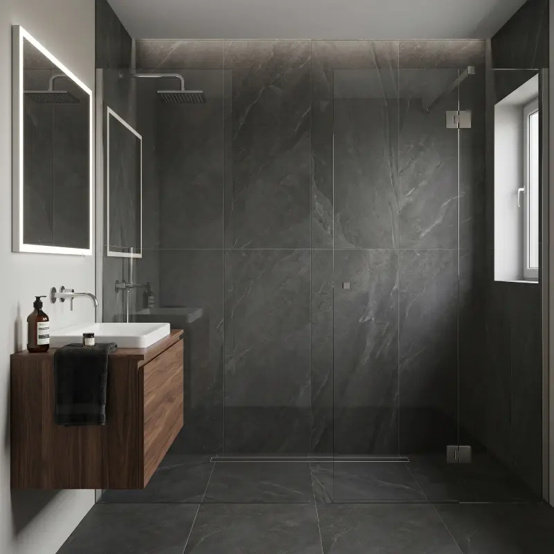 Sintesi Just Black Slate pločice 60x60 cm mat stone look