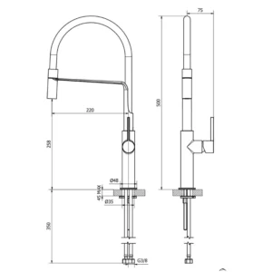 Teorema 1752311 slavina za sudoperu chrome