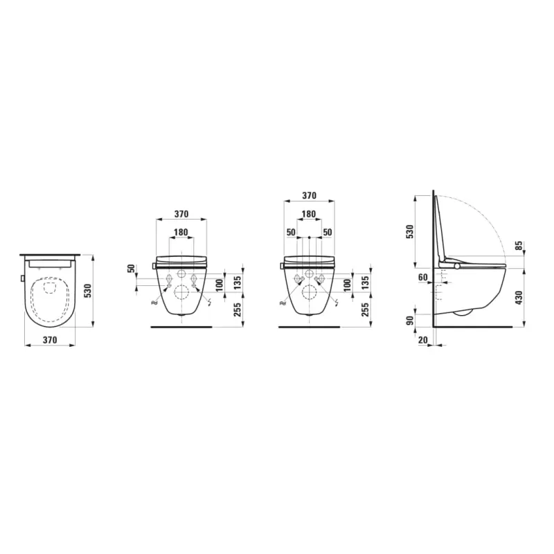 Laufen Cleanet Pro Smart konzolna WC solja
