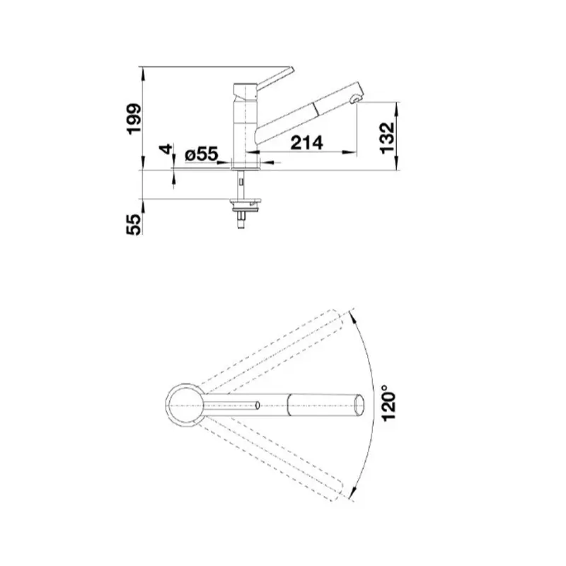 Blanco Kano S 521503 slavina za sudoperu hrom