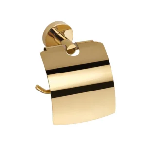 Bemeta Brilo držač rolopapira sa poklopcem zlatni