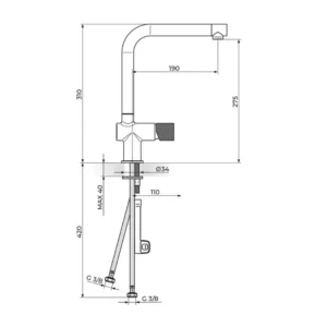 Rosan S2 slavina za sudoperu