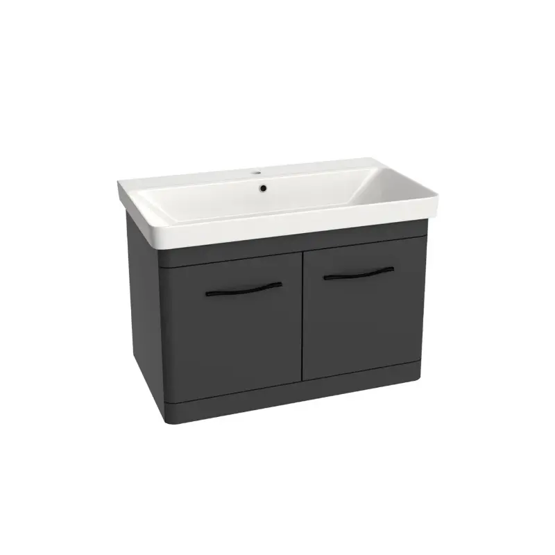Pino Art Luxor 80 cm lavabo sa ormaricem sa vratima antracit