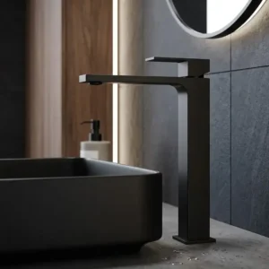 PEŠTAN Fluenta QXL slavina za lavabo visoka crna