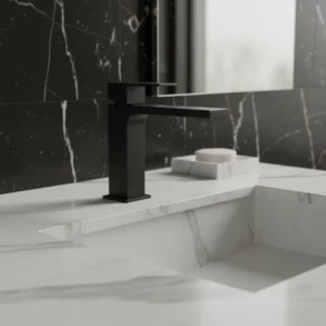 PEŠTAN Fluenta QL slavina za lavabo crna