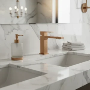 PEŠTAN Fluenta QL slavina za lavabo bakar