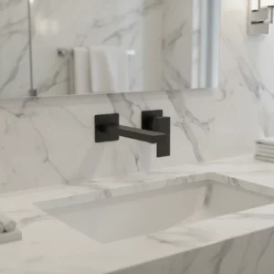 PEŠTAN Fluenta QW ugradna slavina za lavabo crna