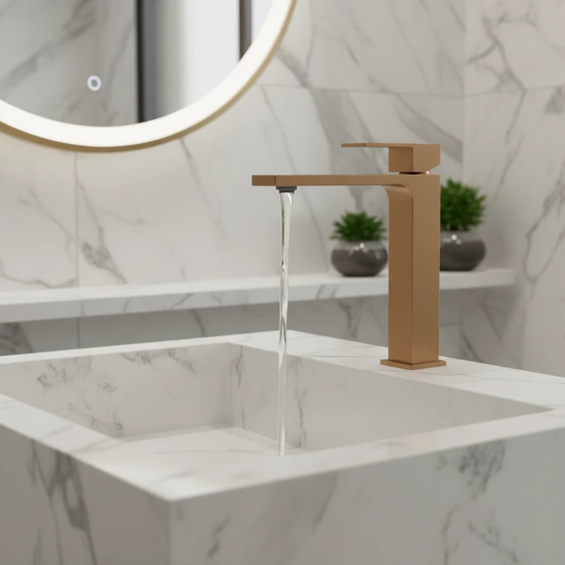 PEŠTAN Fluenta QXL slavina za lavabo visoka bakar