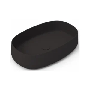 Olympia Wave ovalni nadgradni lavabo 62 × 40 cm crna mat (WAV42RE60023)