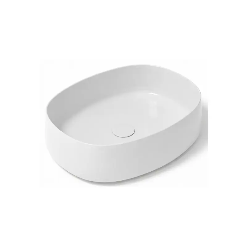 Olympia Wave ovalni nadgradni lavabo 52 × 40 cm beli (WAV42RE50001)