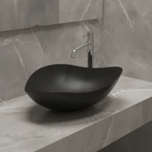 Roca Ruy Ohtake nadgradni lavabo 54×37,5 cm – mat crna (A327A13080)