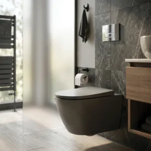 Roca Ona konzolna Rimless WC šolja – mat crna (A346687080)