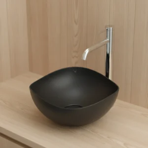 Roca Ruy Ohtake nadgradni lavabo Ø38 cm – mat crna (A327A15080)