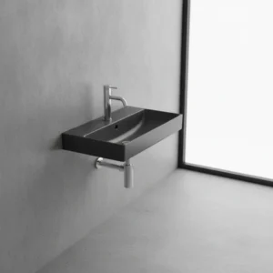 Roca Ona kompaktni konzolni lavabo 55×36 cm – mat crna (A327683080)