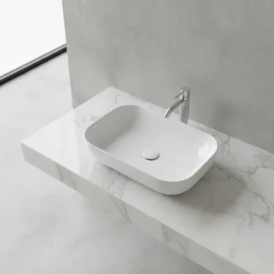 Olympia Metamorfosi pravougaoni nadgradni lavabo 60 × 42 cm beli (MET4260001)