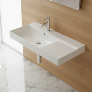 Roca Ona konzolni lavabo 80×46 cm sa površinom za odlaganje desno (A327689620)