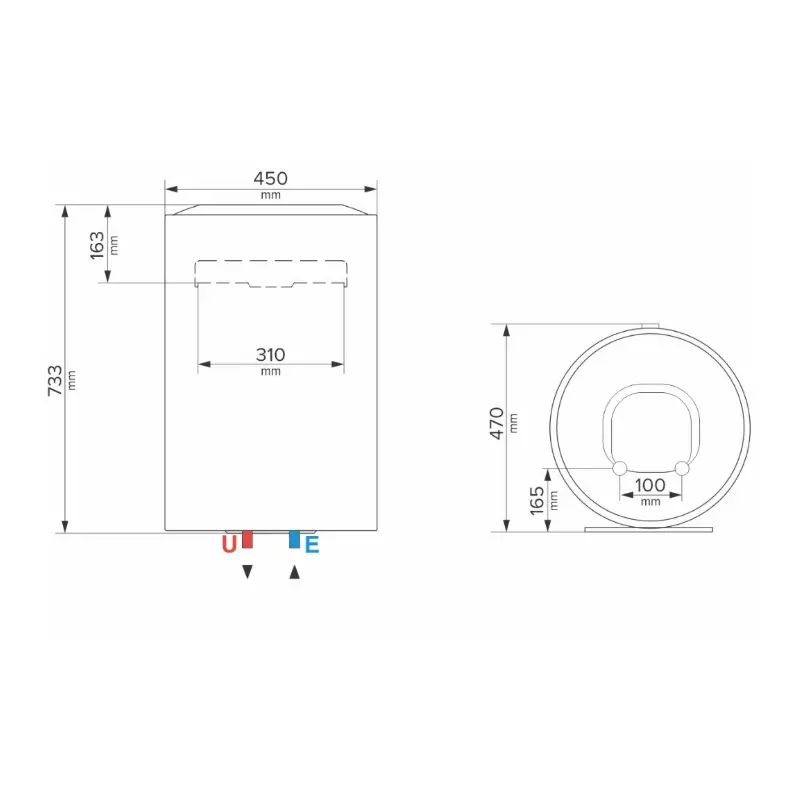 Ariston Lydos Wi-Fi 80 V 1,8K EN EU električni bojler 80 litara