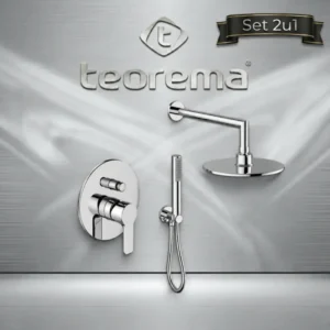 Teorema 2u1 set 8601011 ugradni mešač sa prebacivačem i 0900411 tuš set hrom