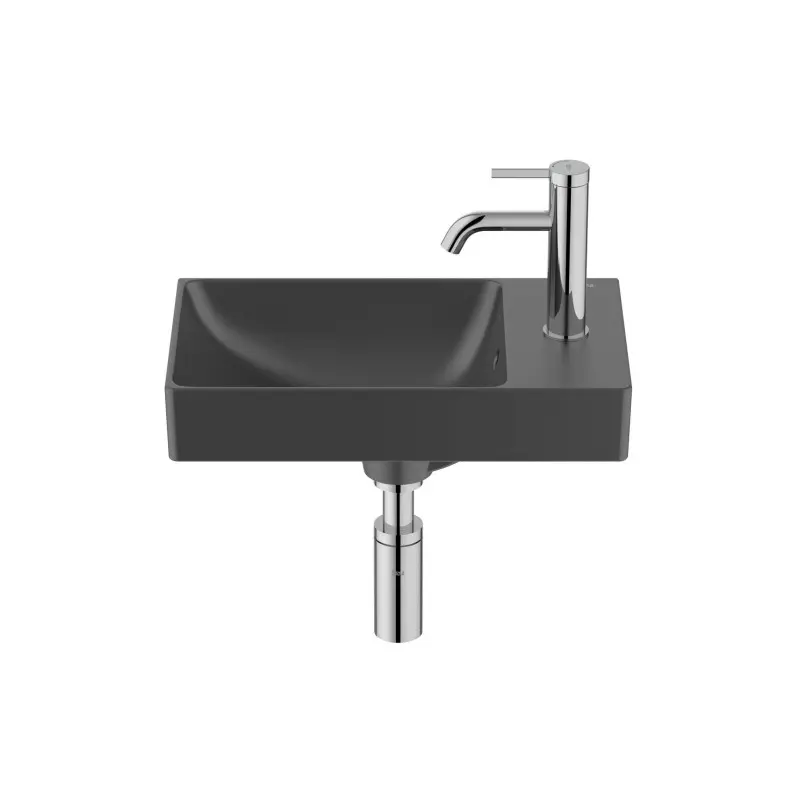 Roca Ona A327681080 kompaktni konzolni lavabo 45 × 26 cm u mat crnoj boji
