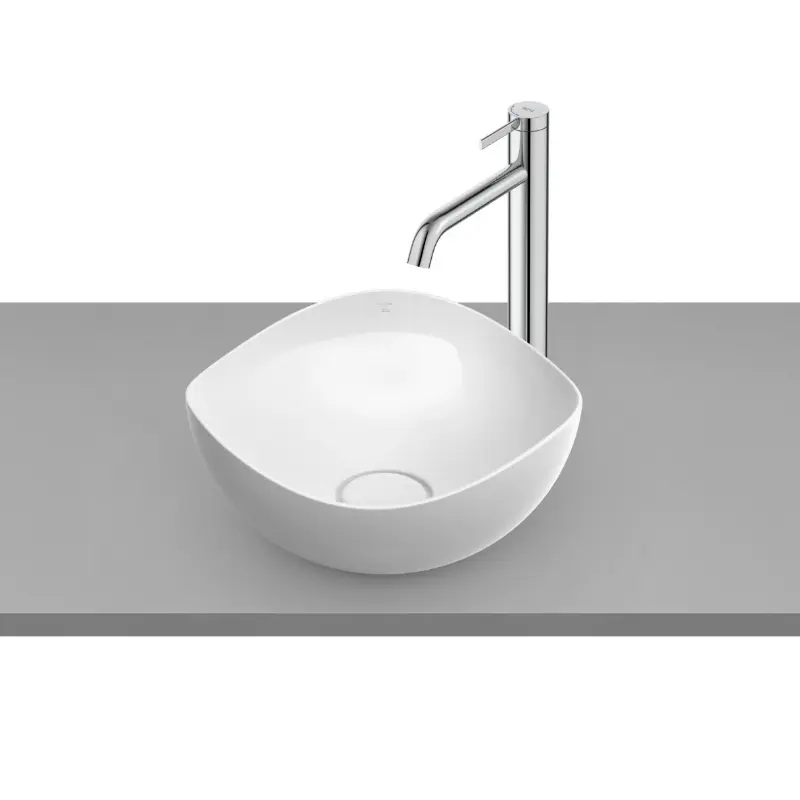 Roca Ruy Ohtake A327A15000 beli okrugli nadgradni lavabo Ø38 cm