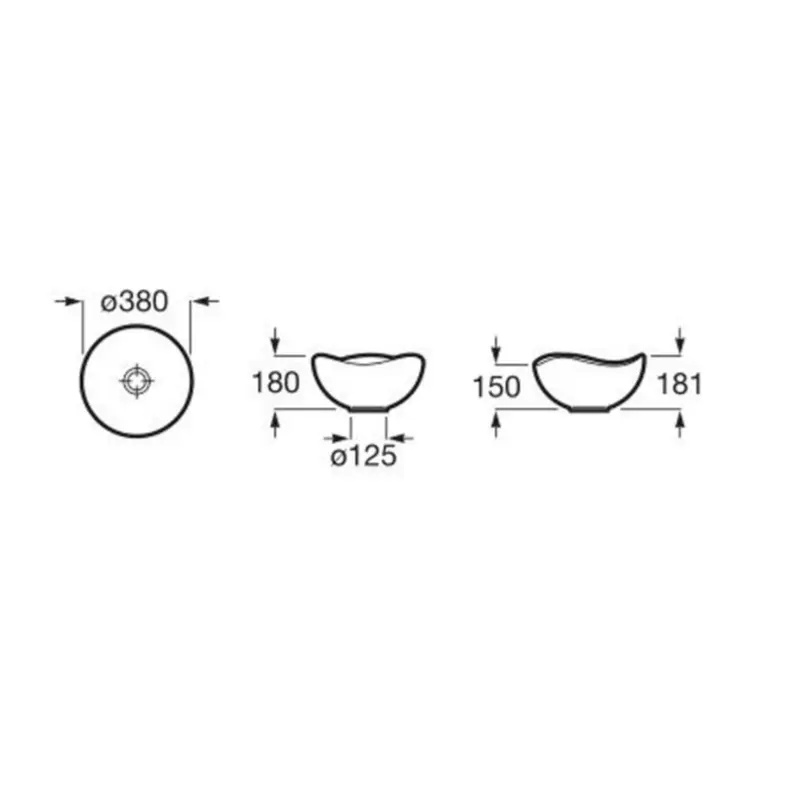 Roca Ruy Ohtake nadgradni lavabo Ø38 cm (A327A15000) - Slika 3