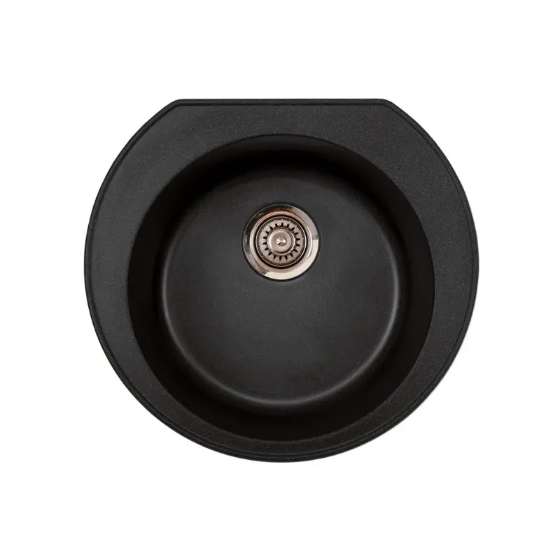 Metalac xOmega granitna sudopera 52x48 cm crna 177009