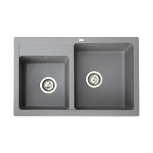 Metalac xQuadro Plus 2D granitna sudopera 78x50 cm grafit 372989