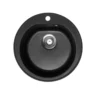 Metalac xVenera 510 granitna sudopera Ø51 cm crna 113000