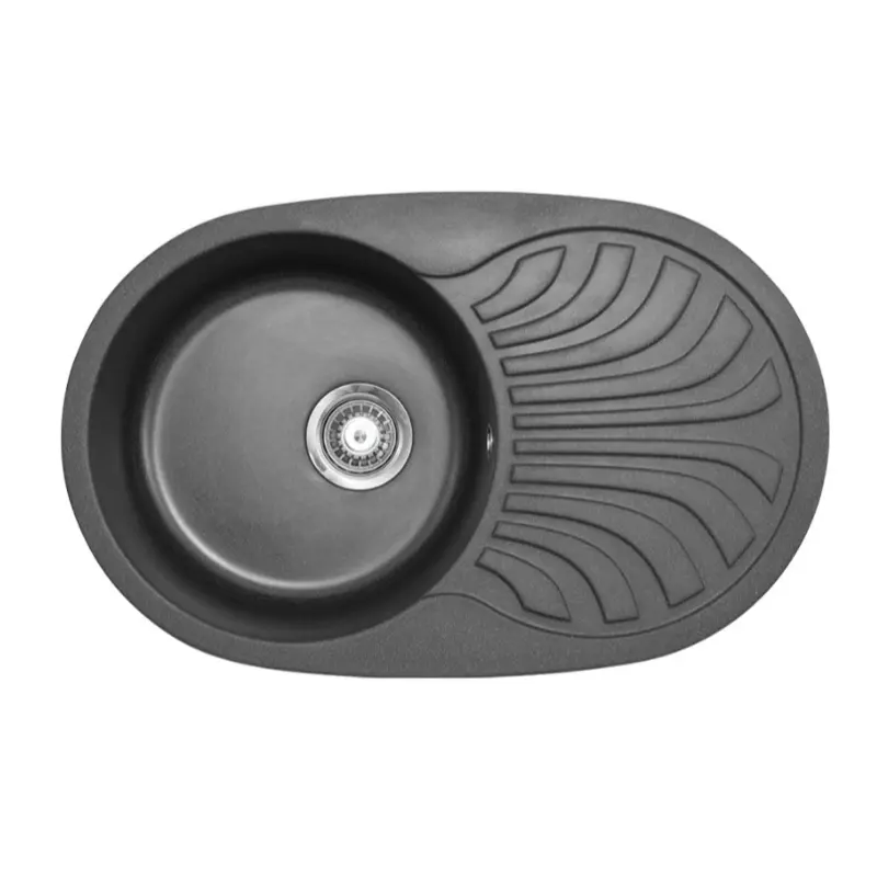 Metalac xVenera Plus granitna sudopera 78x50 cm crna (129067)